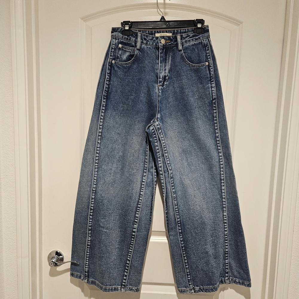 High-Rise Wide-Leg Japanese SisterJeans  Medium Blue Wash #901